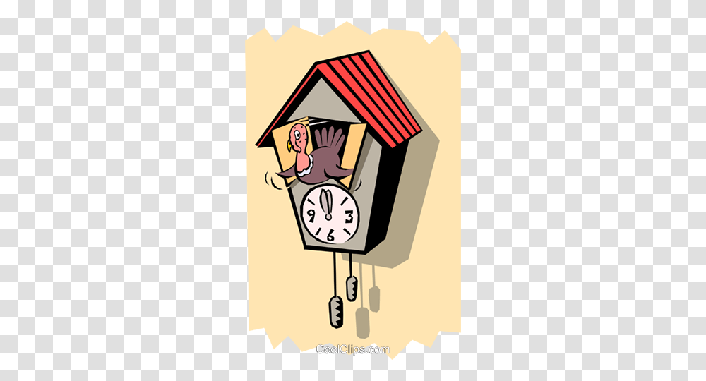 Cuckoo Clock With Turkey Royalty Free Vector Clip Art Illustration, Analog Clock, Alarm Clock, Poster, Advertisement Transparent Png