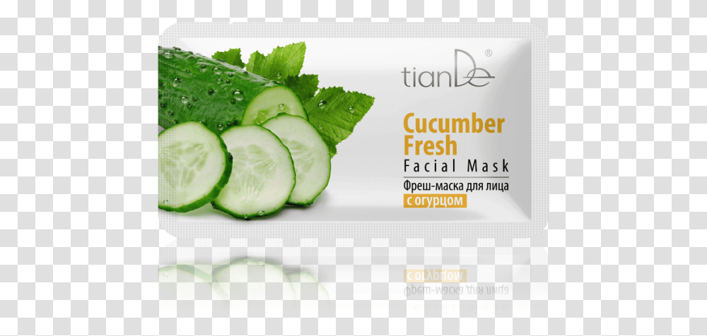 Cucumber Fresh Facial Mask Tiande Cucumber Fresh, Plant, Vegetable, Food, Produce Transparent Png