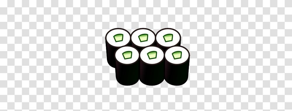 Cucumber Rollsushi Emojidex, Green, Recycling Symbol, Cylinder, Lighter Transparent Png