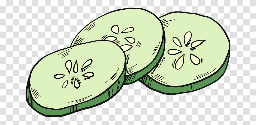 Cucumber Slices Clipart, Plant, Food, Seed, Grain Transparent Png