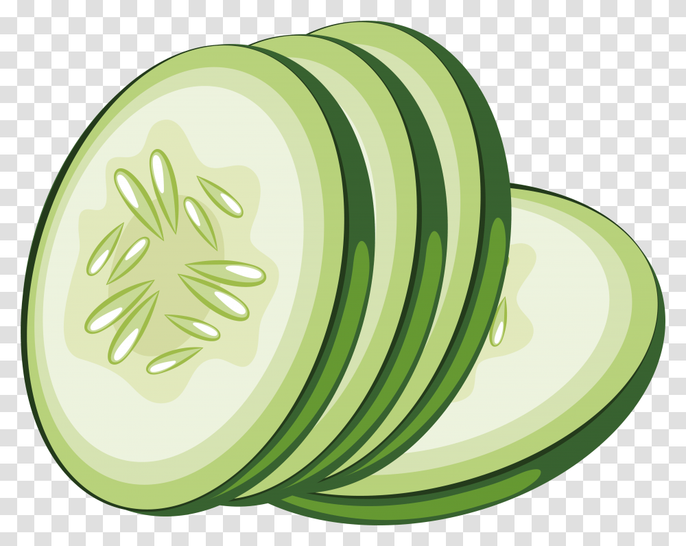 Cucumber, Vegetable, Plant, Food, Sliced Transparent Png