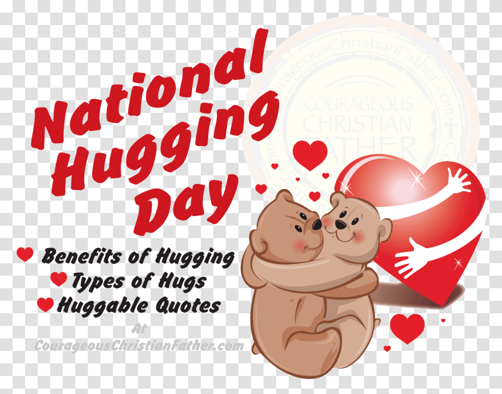 Cuddle Clipart Dad Hug National Hugging Day 2019, Outdoors, Nature, Elf, Advertisement Transparent Png
