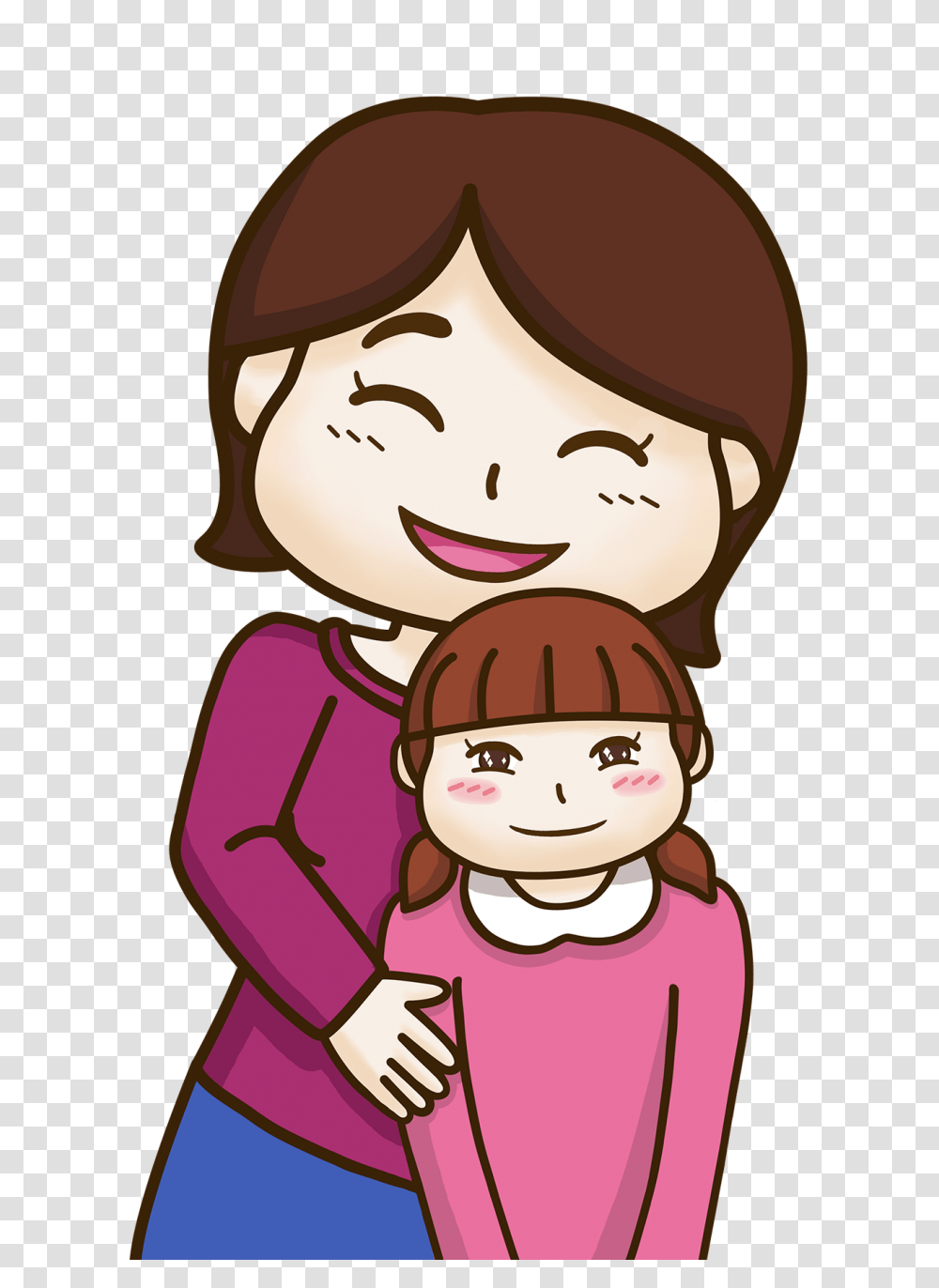 Cuddling Clipart Mother Sister, Elf, Toy, Doll, Poster Transparent Png