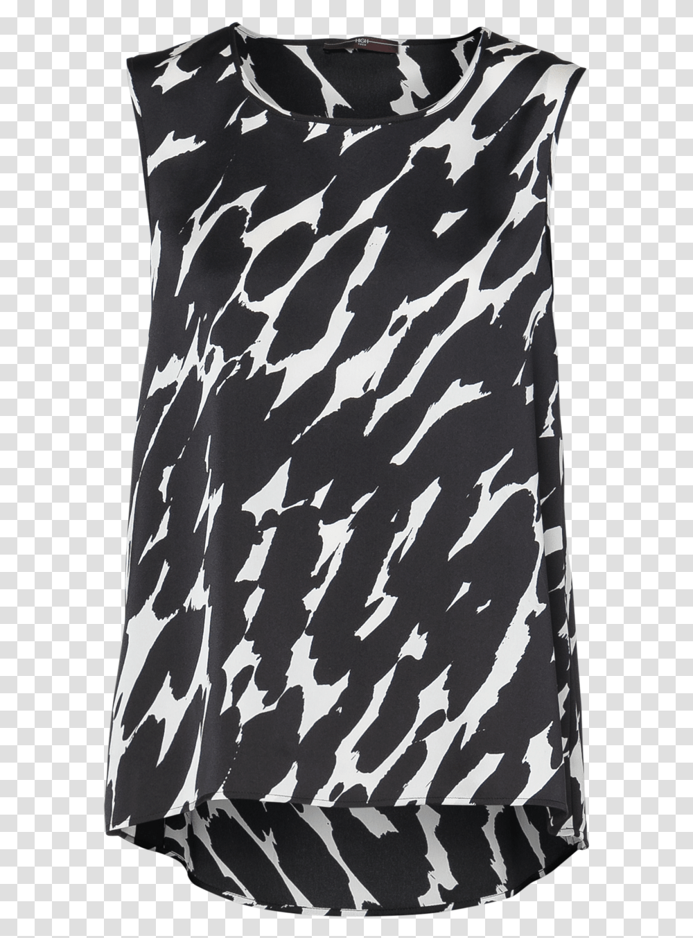 Cue A Line Tank With Black Brushstroke Print Sleeveless, Clothing, Pillow, Cushion, Rug Transparent Png