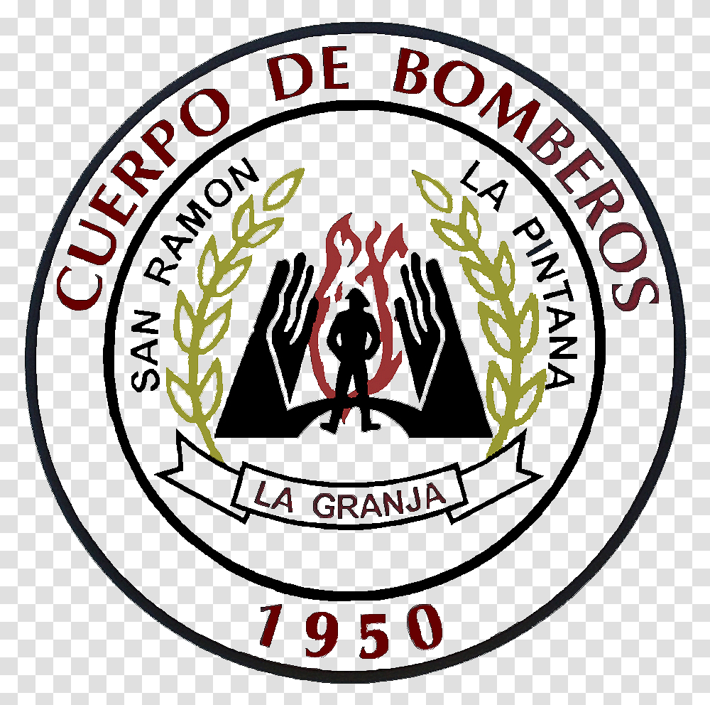 Cuerpo De Bomberos La Granja, Logo, Trademark, Emblem Transparent Png