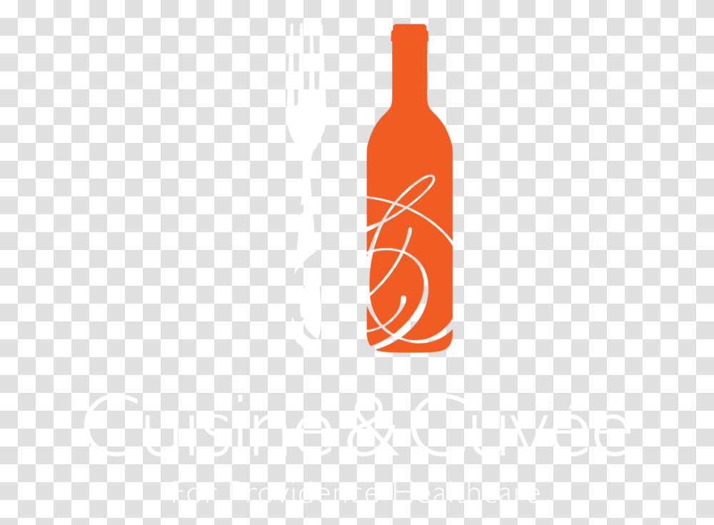 Cuisine And Cuvee Logo Partial White Abogados, Fork, Cutlery, Bottle, Alcohol Transparent Png