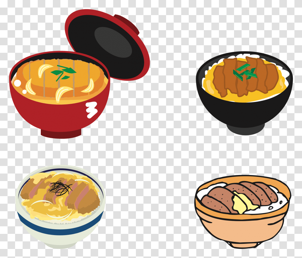 Cuisinefoodbowl Katsudon Clipart, Sweets, Confectionery, Meal, Dish Transparent Png