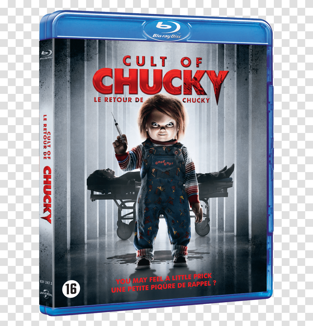 Cult Of Chucky Blu Ray, Poster, Advertisement, Person, Costume Transparent Png