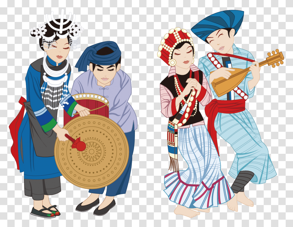 Culture Clipart Traditional Clothing Ethnic Groups In China Clipart, Person, Human, Costume, Armor Transparent Png