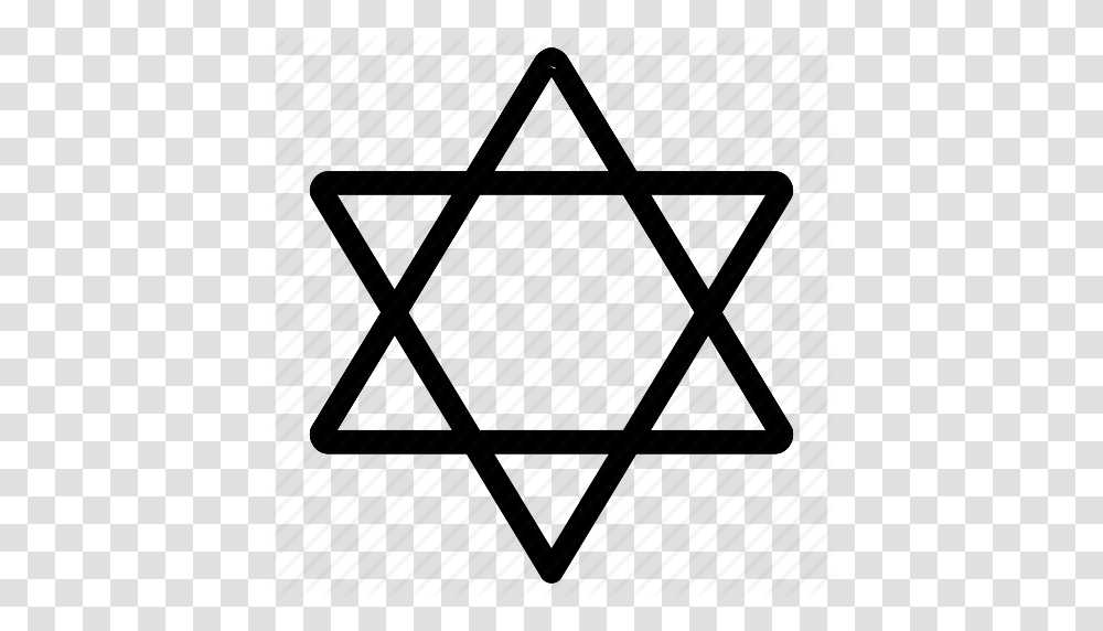 Culture David Hexagram Jew Jewish Judaism Religion Star Icon, Triangle, Star Symbol Transparent Png