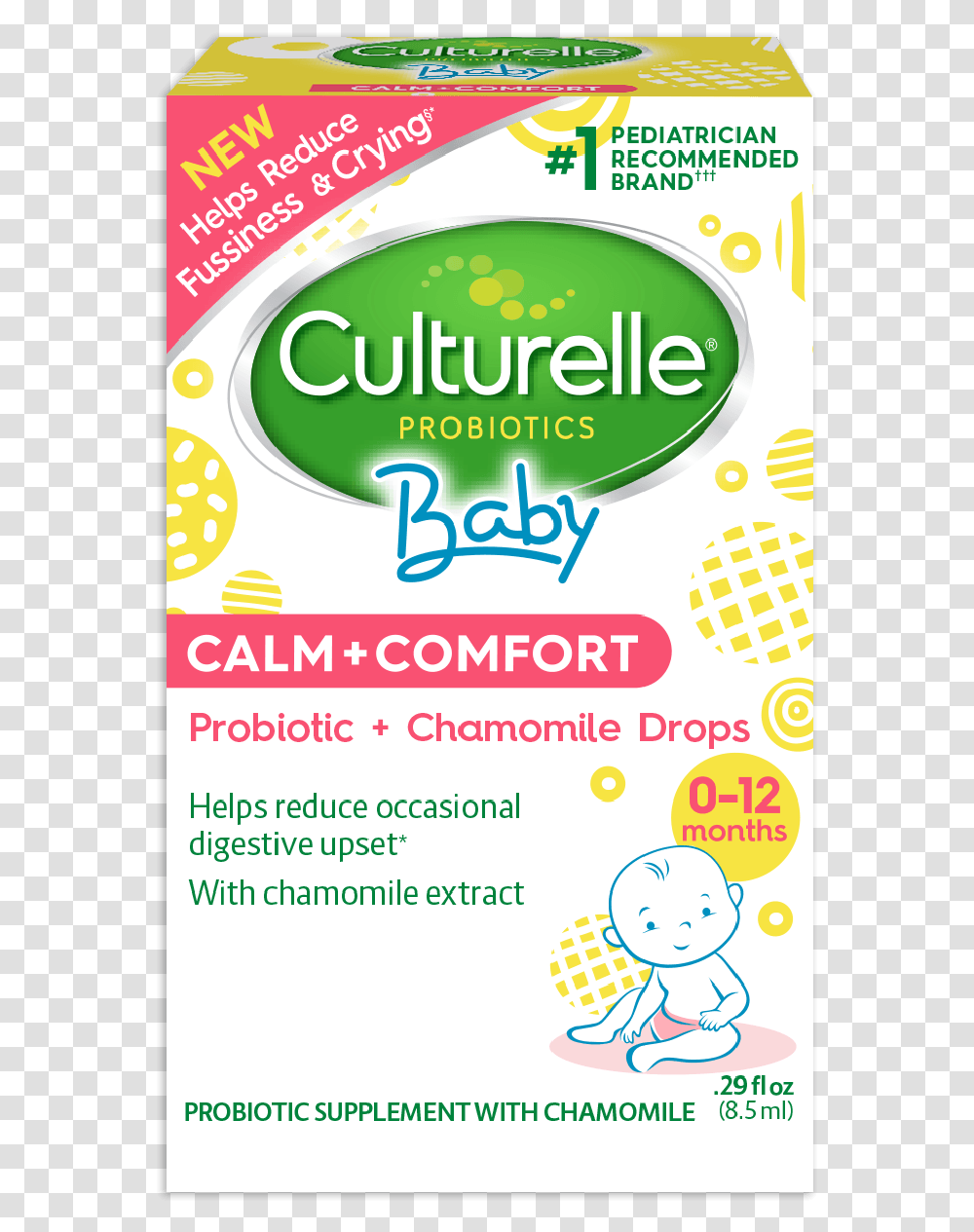 Culturelle Baby Calm And Comfort Product Box Cartoon, Advertisement, Flyer, Poster, Paper Transparent Png