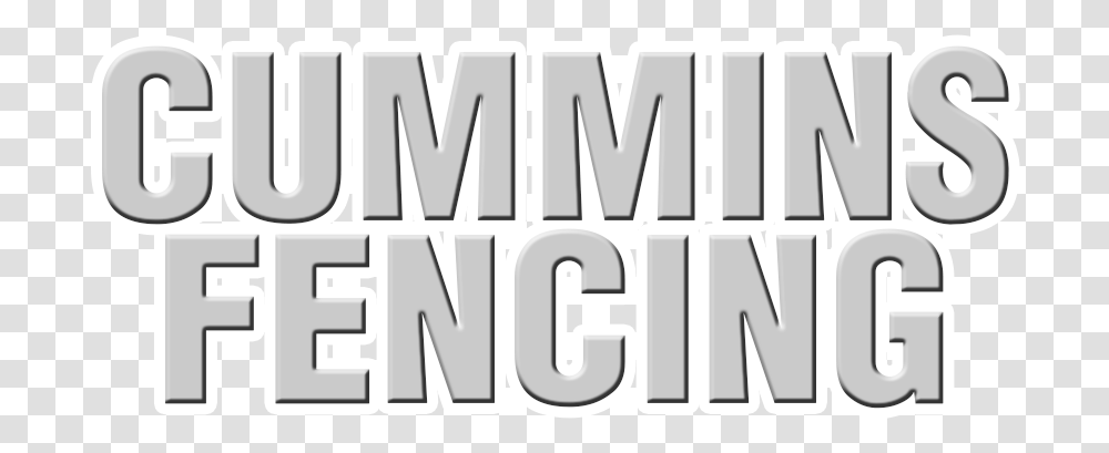 Cummins Fencing Company Logo, Word, Label, Alphabet Transparent Png