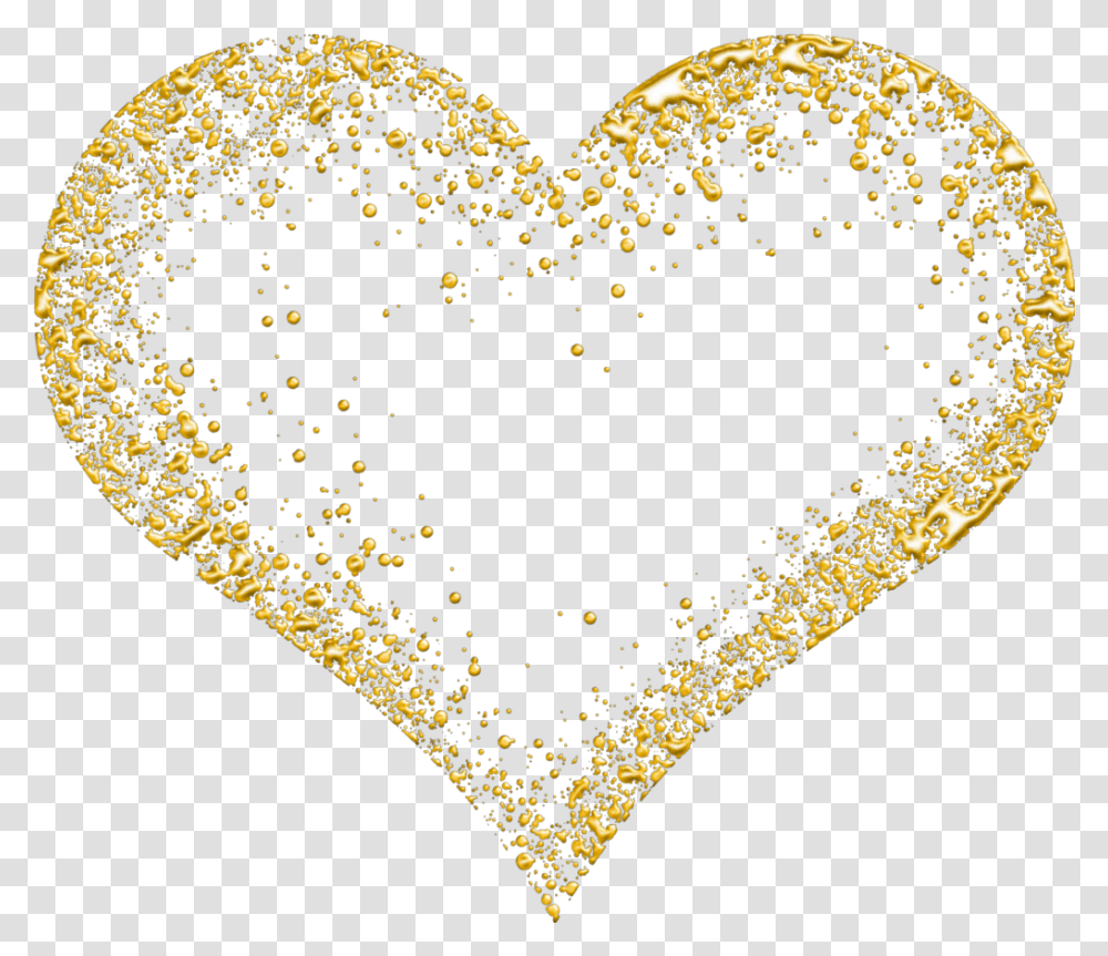 Cuore Heart Gold Oro Cuorelucymy Lucymy Mialu Glitter Heart Gold Transparent Png