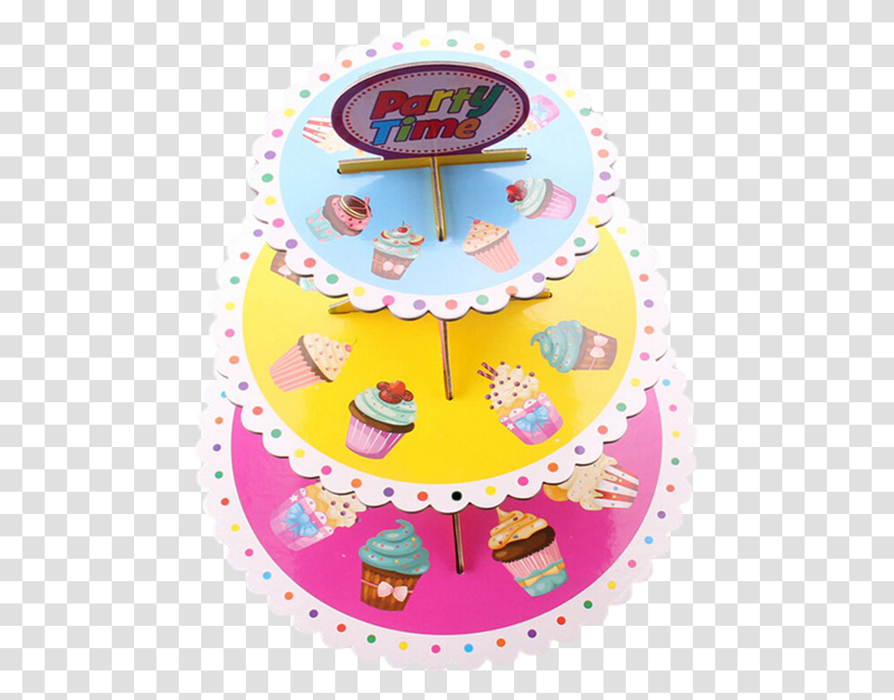 Cup Cake Stands Asst Cupcake Design Birthday Party, Birthday Cake, Dessert, Food, Cream Transparent Png