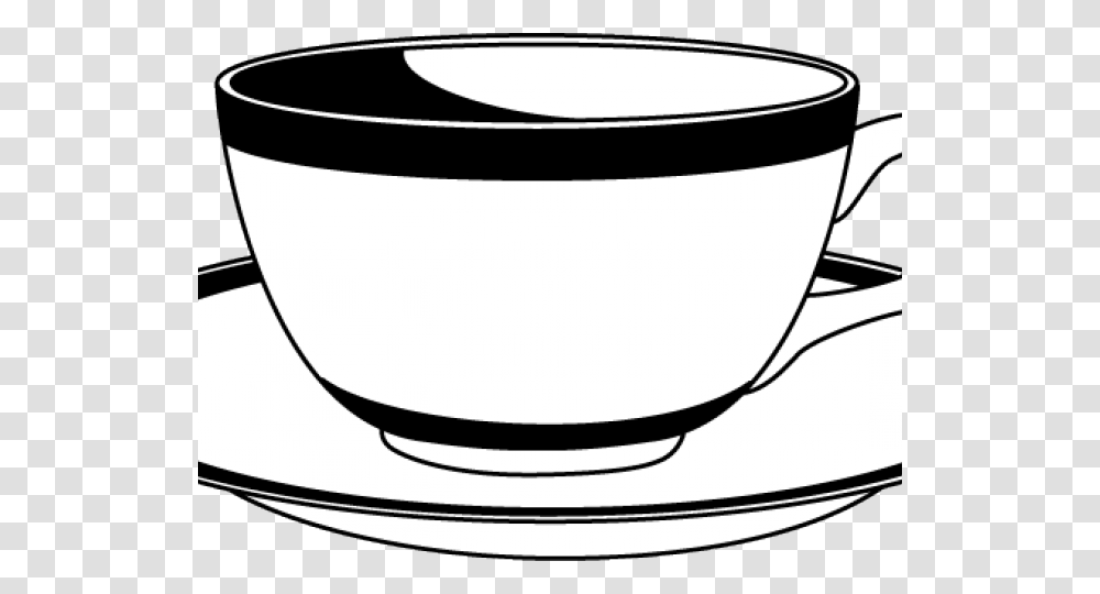 Cup Clipart Outline, Saucer, Pottery, Bowl, Bathtub Transparent Png