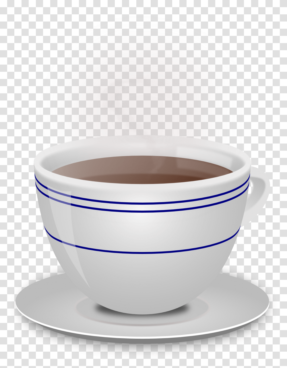 Cup Coffee Beverage Ceramic Hot Mug Saucer Steam Tea Cup Plate, Coffee Cup, Pottery, Drink, Bowl Transparent Png