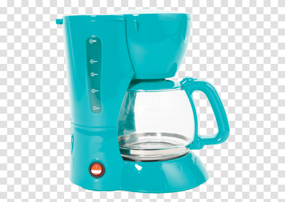Cup Coffee Maker TurquoiseTitle 5 Cup Coffee Teal 5 Cup Coffee Maker, Appliance, Mixer, Jug, Blender Transparent Png