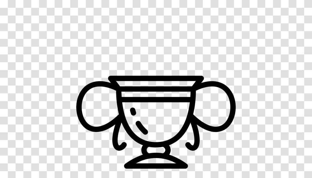 Cup Harry Hufflepuff Outline Potter Icon, Gray, World Of Warcraft Transparent Png