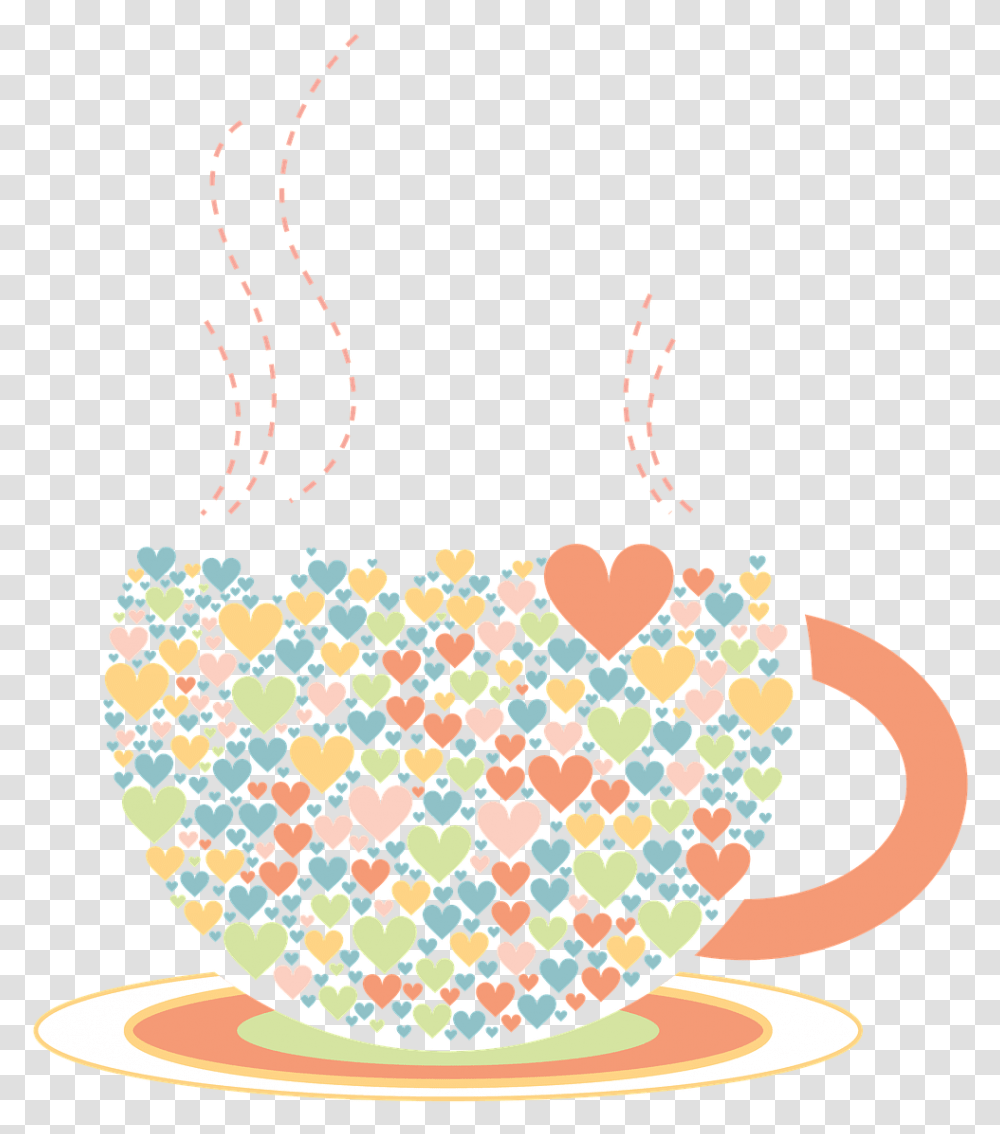 Cup Hearts Drawing International Womens Day Tea, Accessories, Accessory, Handbag, Necklace Transparent Png