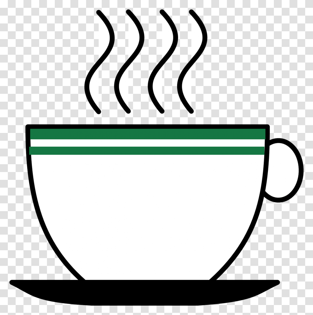 Cup Hot Coffee Drink Tea Steam Beverage Saucer Hot Beverages Clip Art, Coffee Cup, Bowl, Cutlery, Fork Transparent Png