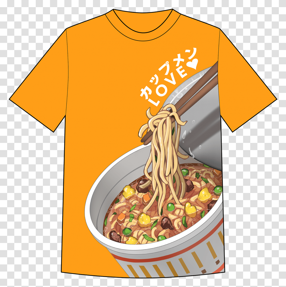 Cup Noodle Active Shirt, Pasta, Food, Spaghetti, Vermicelli Transparent Png