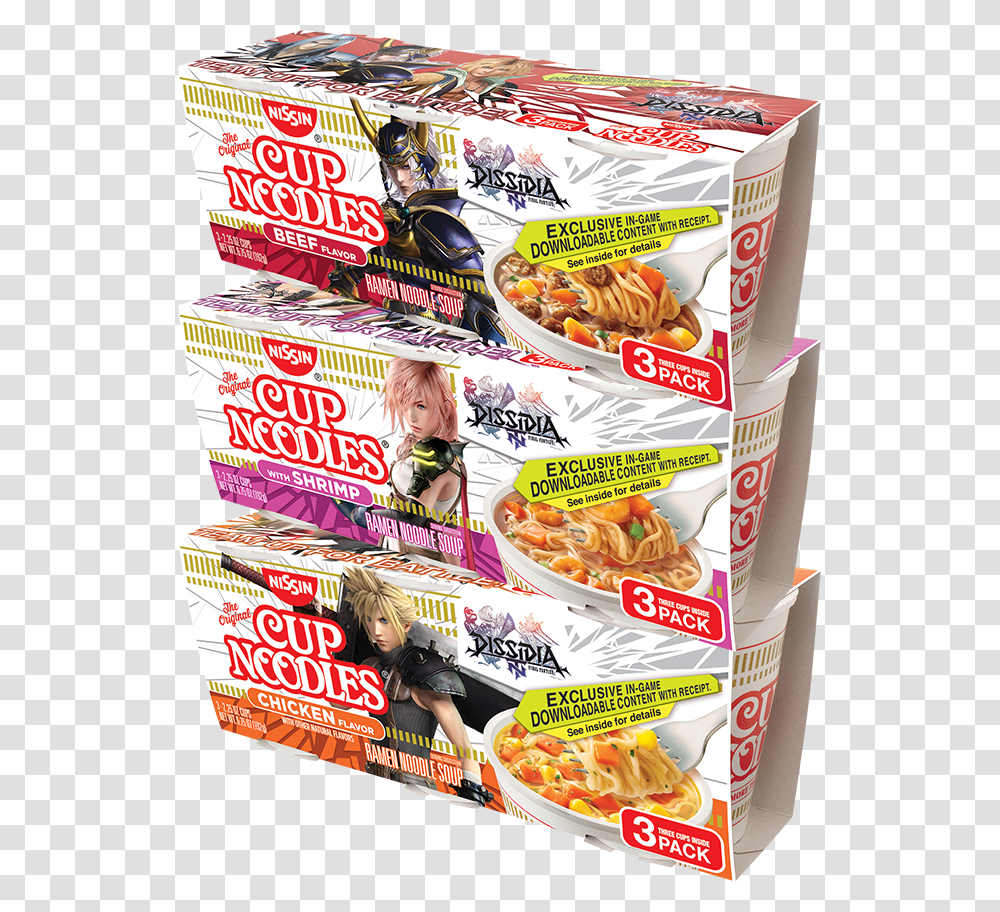 Cup Noodles Final Fantasy Dissidia, Person, Human, Snack, Food Transparent Png