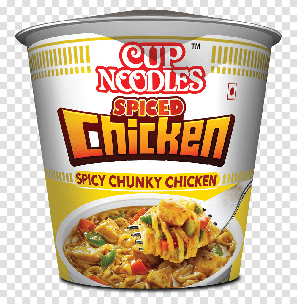 Cup Noodles Spiced Chicken, Food, Ketchup, Pasta, Meal Transparent Png