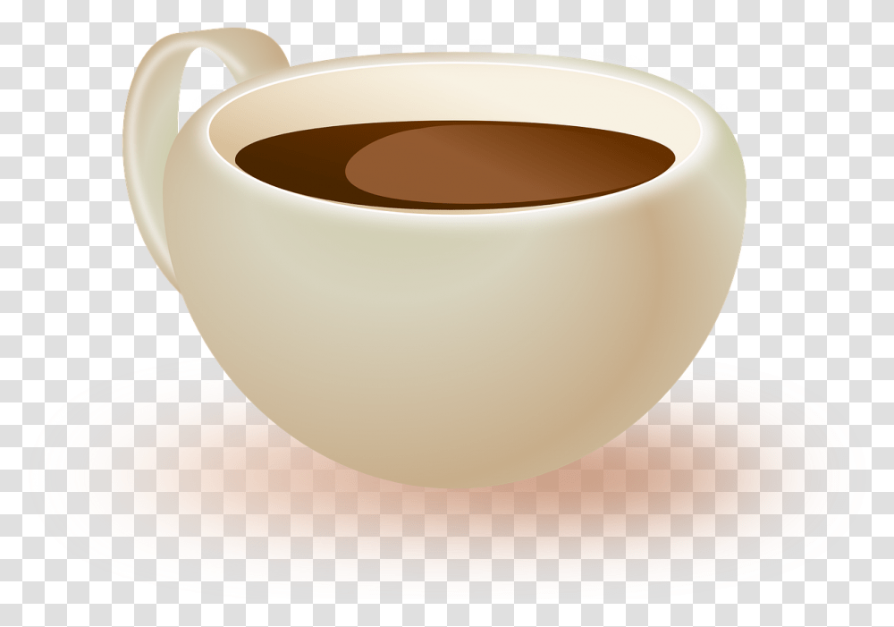 Cup Of Coffee Clipart, Coffee Cup, Pottery, Tape, Saucer Transparent Png
