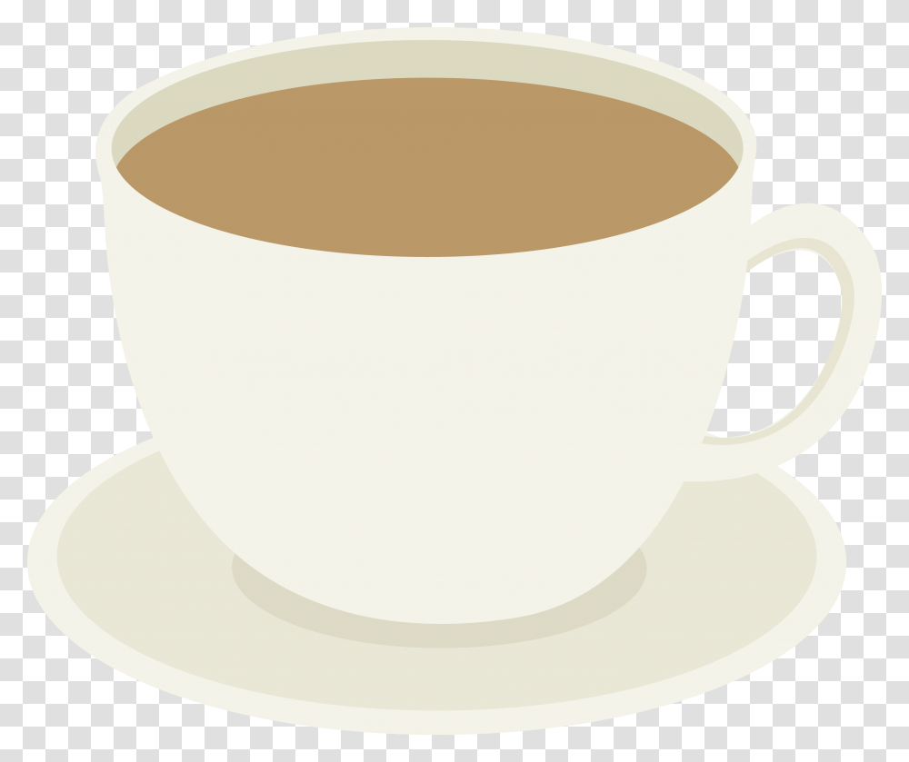 Cup Of Coffee On Plate Coffee Cup And Simple Cartoon Coffee Cup, Tape, Pottery, Saucer, Espresso Transparent Png