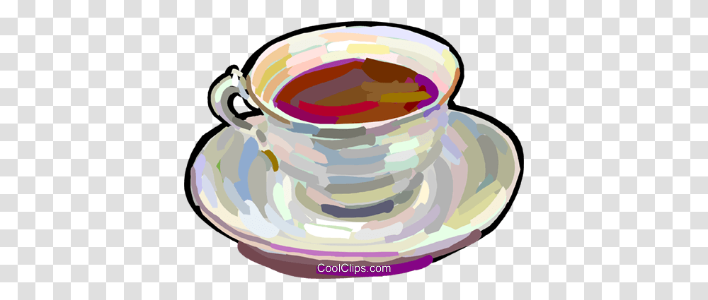 Cup Of Tea Royalty Free Vector Clip Art Illustration, Saucer, Pottery, Coffee Cup, Porcelain Transparent Png