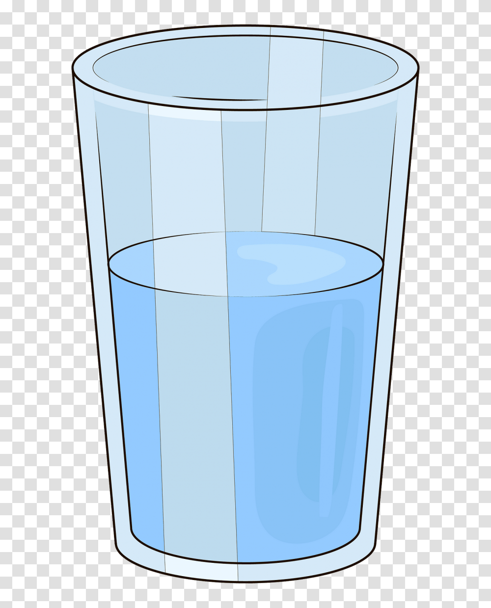 Cup Of Water Clipart Glass Of Water Clip Art, Cylinder, Beer Glass, Alcohol, Beverage Transparent Png