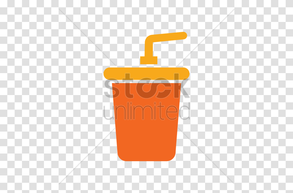 Cup With Straw Icon Vector Image, Bucket Transparent Png