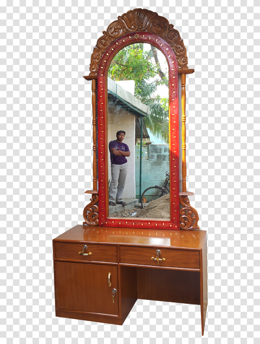 Cupboard, Person, Wheel, Machine, Mirror Transparent Png