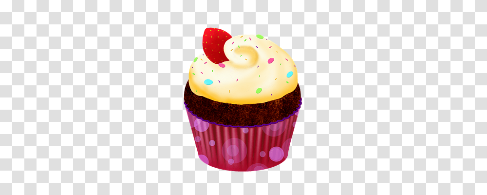 Cupcake Food, Cream, Dessert, Creme Transparent Png