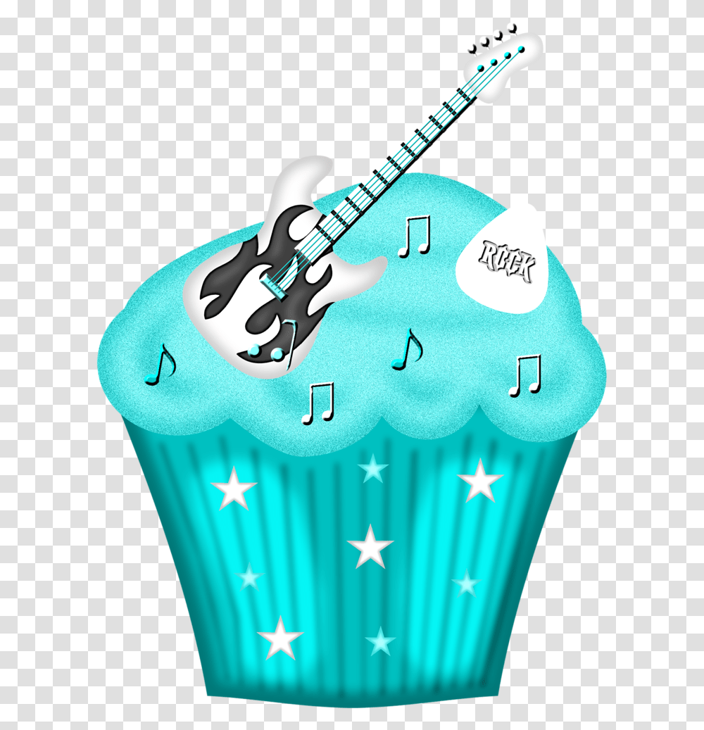 Cupcake Amp Bolos E Etc Clip Art Pictures Teacups Balloons Illustration, Guitar, Leisure Activities, Musical Instrument, Sweets Transparent Png