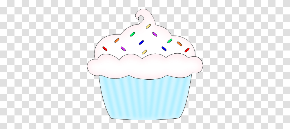 Cupcake And, Cream, Dessert, Food, Creme Transparent Png