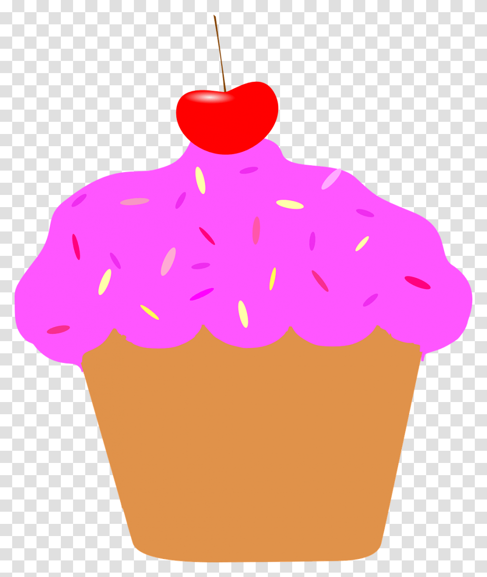 Cupcake Animation, Cream, Dessert, Food, Creme Transparent Png