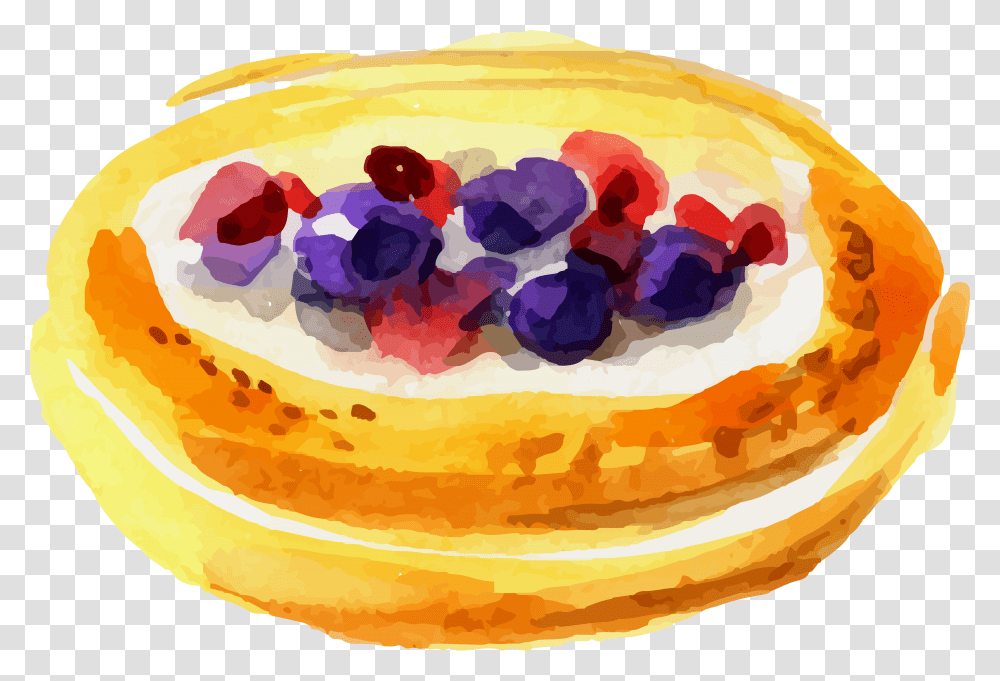 Cupcake Bakery Bread Watercolor Painting Bread Watercolour, Birthday Cake, Dessert, Food Transparent Png