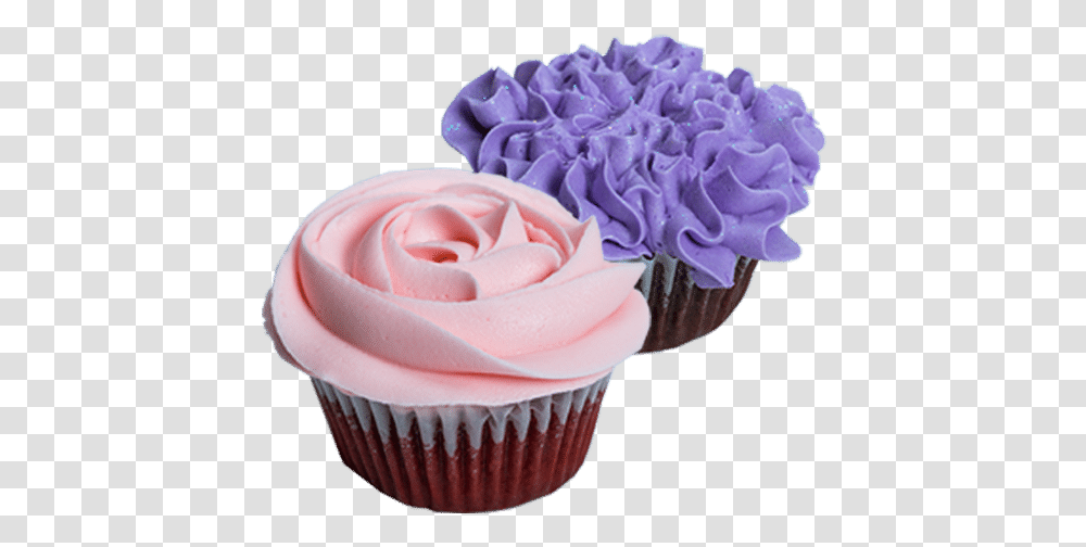 Cupcake Buttercream Flowers, Dessert, Food, Creme, Rose Transparent Png