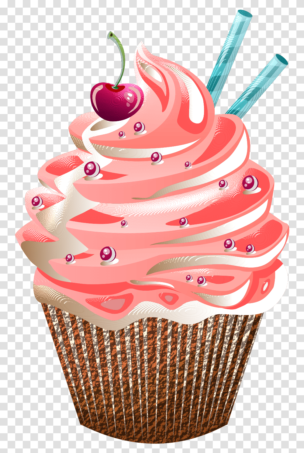 Cupcake Cakes Bakery Clip Art Cup Cakes Background, Cream, Dessert, Food, Creme Transparent Png