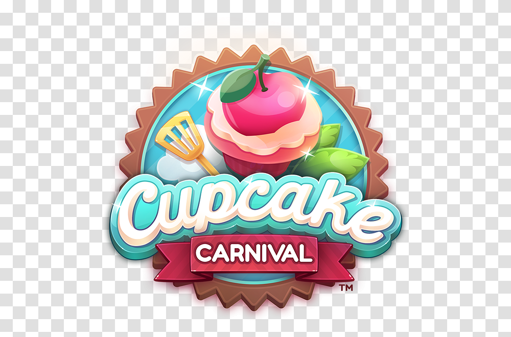 Cupcake Carnival Logo Cupecake Behance, Birthday Cake, Dessert, Food, Cream Transparent Png