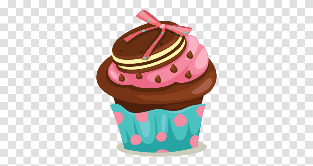 Cupcake Chocolate Cake Clip Art Cupcakes Vector, Cream, Dessert, Food, Creme Transparent Png