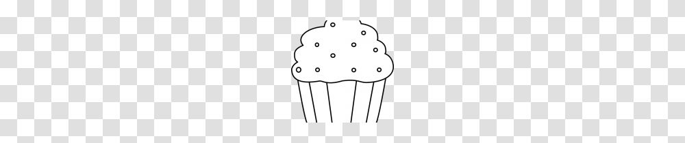 Cupcake Clipart Black And White Black And White Cupcake, Snowman, Winter, Outdoors, Nature Transparent Png