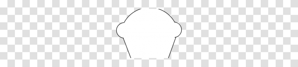 Cupcake Clipart Black And White Cupcake Outline Clipart Cupcakes, Plectrum, Light, Balloon, Lightbulb Transparent Png