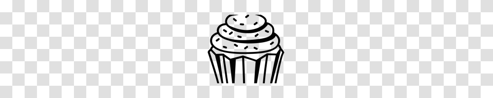 Cupcake Clipart Black And White Free Clipart Download, Bottle, Tin, Can, Jar Transparent Png