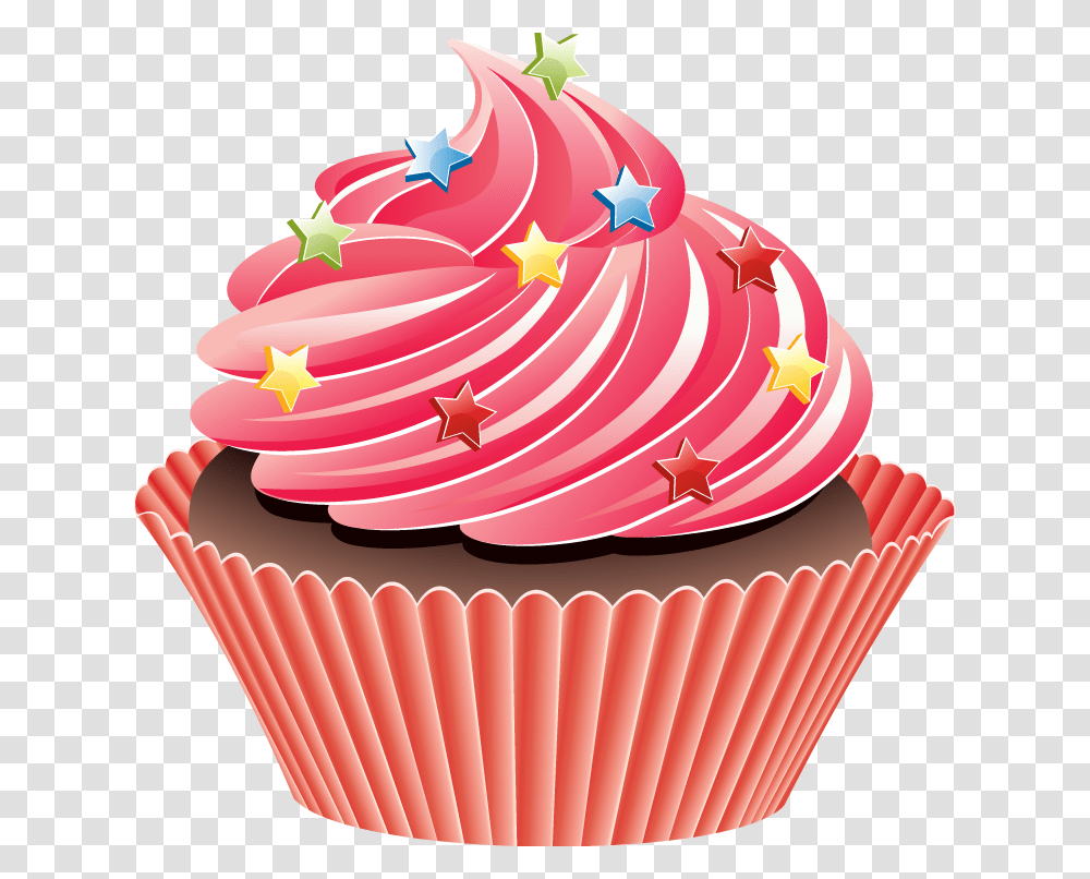 Cupcake Clipart, Cream, Dessert, Food, Creme Transparent Png