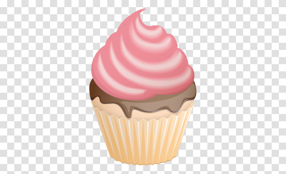 Cupcake Clipart, Cream, Dessert, Food, Creme Transparent Png