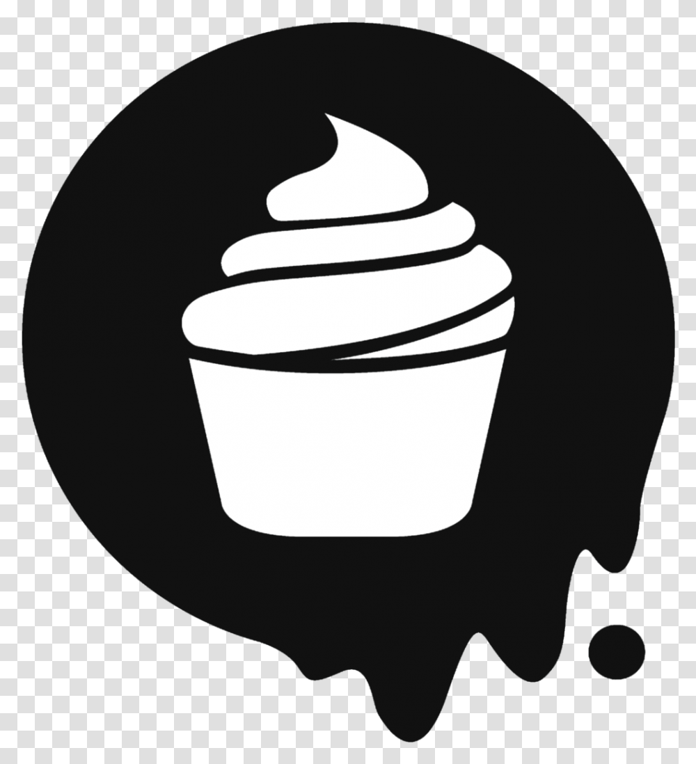 Cupcake Clipart Download, Stencil, Cream, Dessert, Food Transparent Png