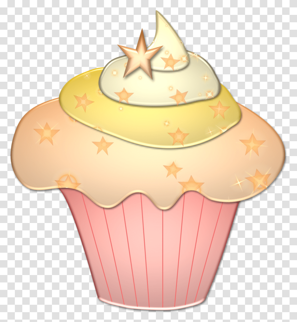 Cupcake Clipart Gold Cupcakes Clipart Hd, Cream, Dessert, Food, Creme Transparent Png
