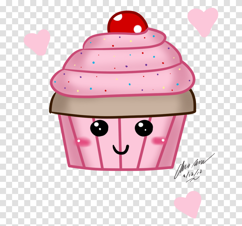 Cupcake Clipart Kawaii, Sweets, Food, Confectionery, Cream Transparent Png